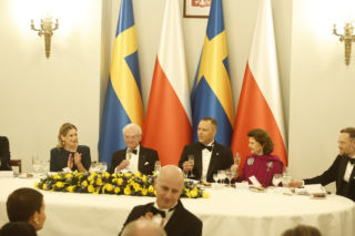 Obiad na cześć szwedzkiej pary królewskiej