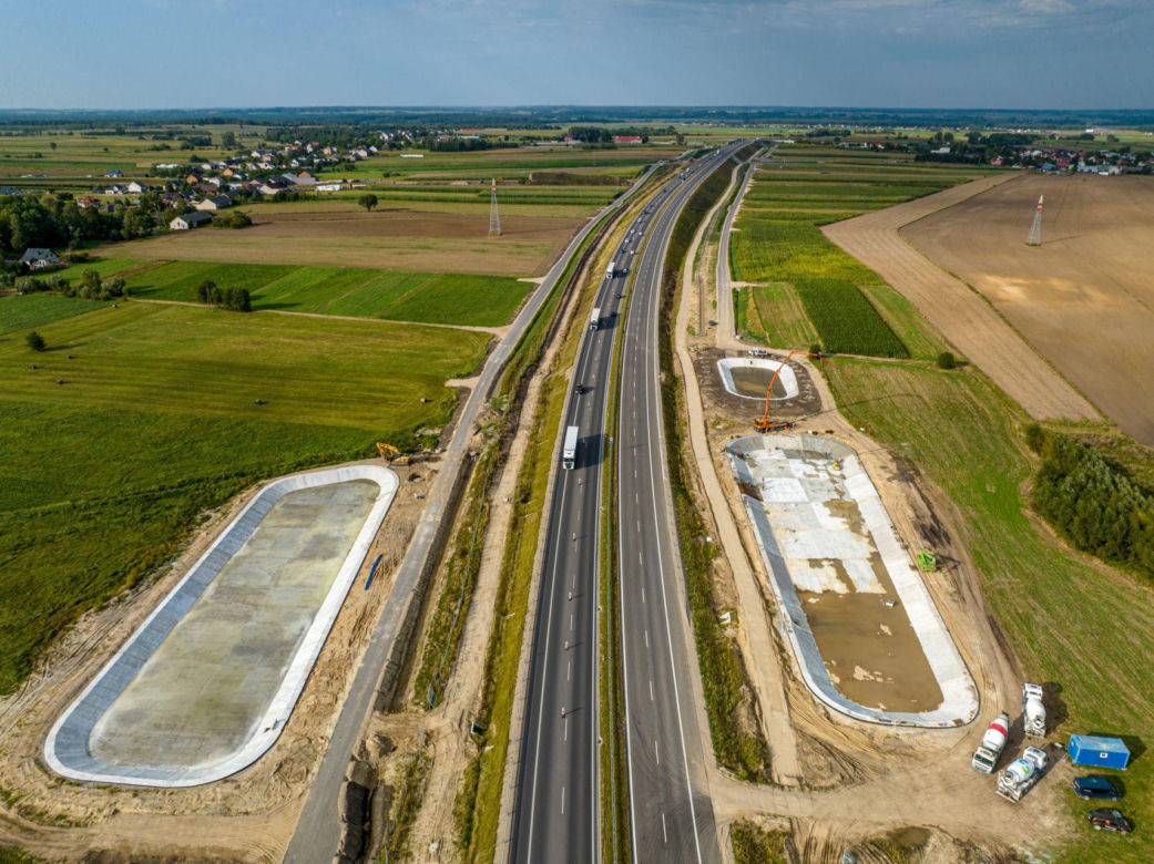 Budowany odcinek S61 Łomża Zachód-Stawiski