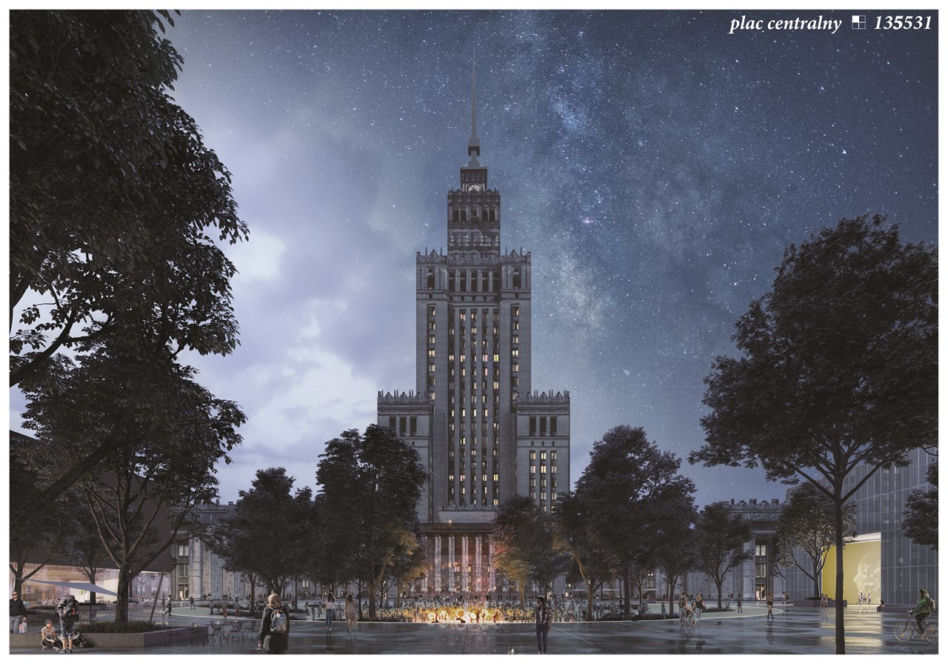 Plac Centralny – wyniki konkursu na nowy plac przed Pałacem Kultury