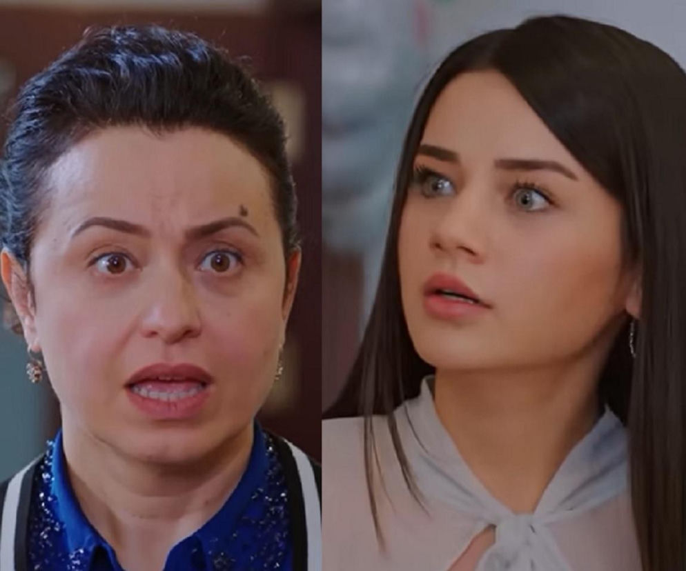 Dwie kobiety, Bahar i Cavidan, ze zdziwionymi i przestraszonymi minami, uchwycone w zbliżeniu na twarzach. To kluczowa scena z 347. odcinka serialu Miłość i nadzieja, w której Kuzey demaskuje ich intrygę. Więcej o tych wydarzeniach na Super Seriale.