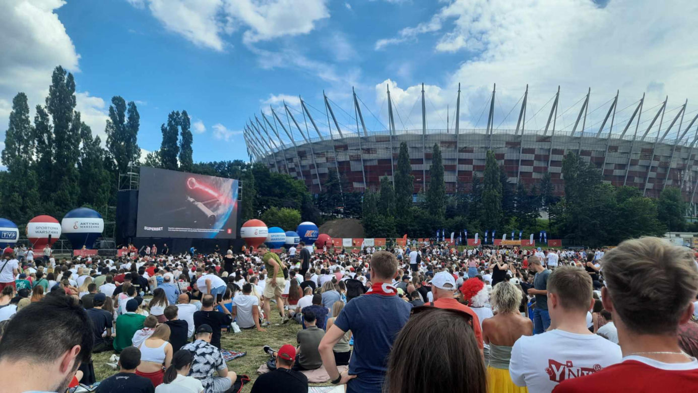 Warszawska Strefa Kibica na Euro 2024 - mecz Polska-Holandia
