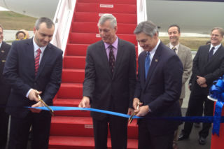 Dreamliner tuż przed startem