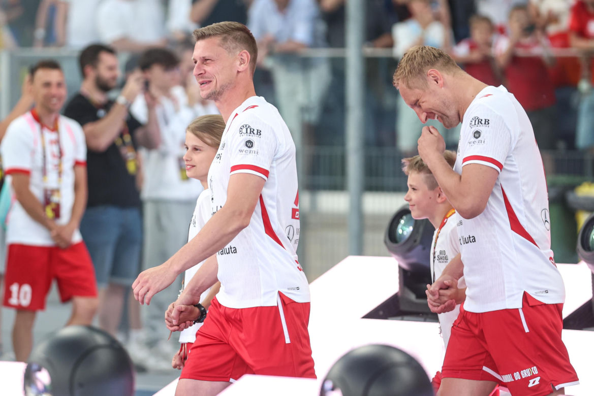 Ronaldinho na Stadionie Śląskim w meczu gwiazd Polska - Brazylia