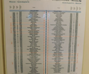 Tak wygląda podróż koleją transsyberyjską