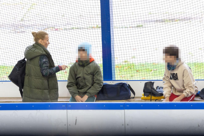 Aneta Zając na łyżwach