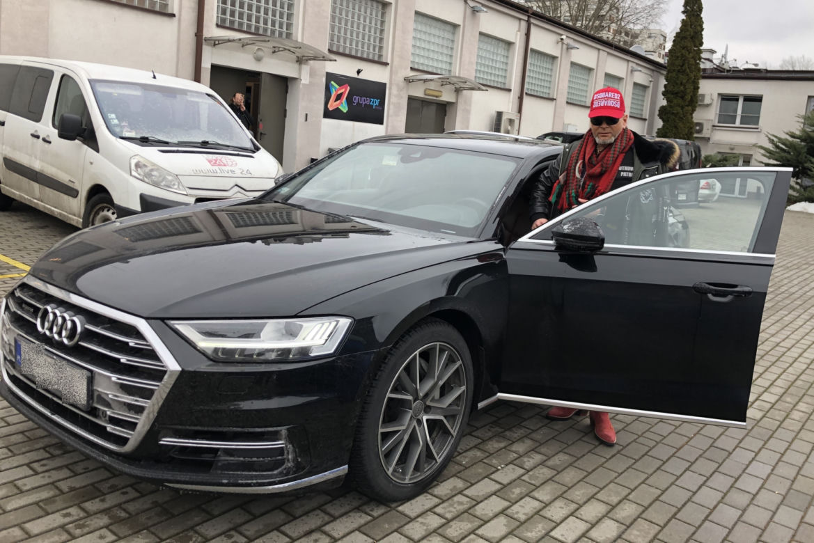 Krzysztof Rutkowski jeździ limuzyną Audi A8