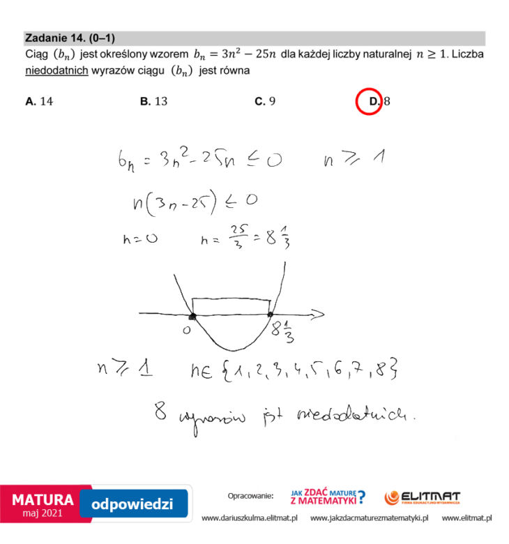 Matura 2021, matematyka poziom podstawowy. Odpowiedzi eksperta