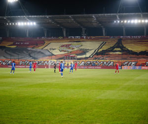 Widzew Łódź - Lech Poznań: Zdjęcia kibiców i zawodników z meczu 24. kolejki PKO BP Ekstraklasy