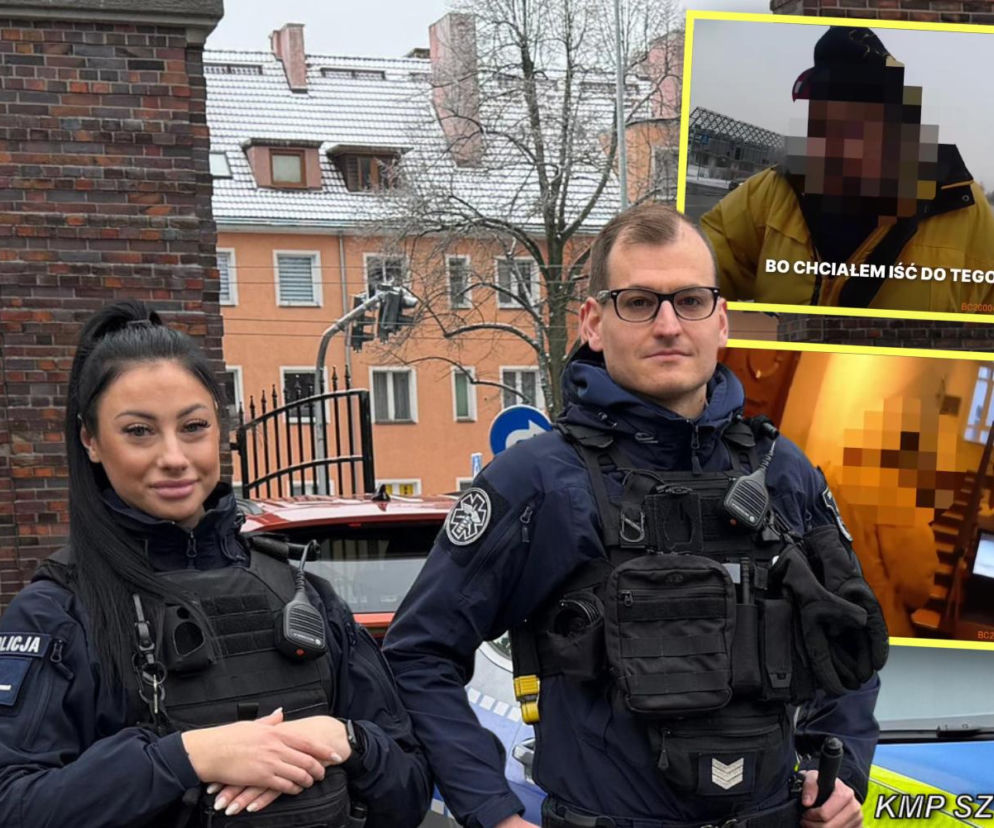 Zagubiony senior błąkał się na mrozie między jezdniami. Szybka reakcja uratowała mu życie