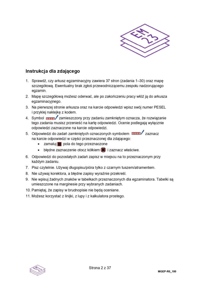 Matura 2026 geografia poziom rozszerzony - arkusz CKE