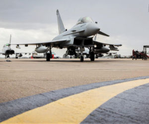 Myśliwiec Eurofighter Typhoon GR4 z 12. Eskadry RAF