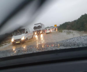 Białystok. Ulewa nad miastem 21.08.2019