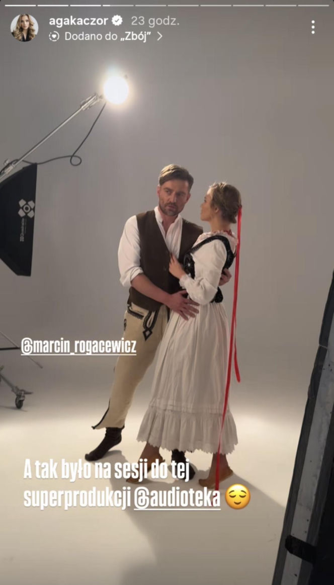 Marcin Rogacewicz i Agnieszka Kaczorowska