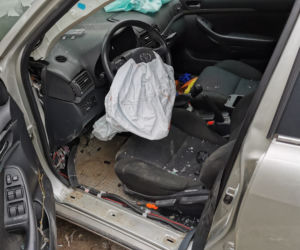 Wypadek na trasie Barczewo - Jeziorany. Mężczyzna zasnął za kierownicą? [ZDJĘCIA]