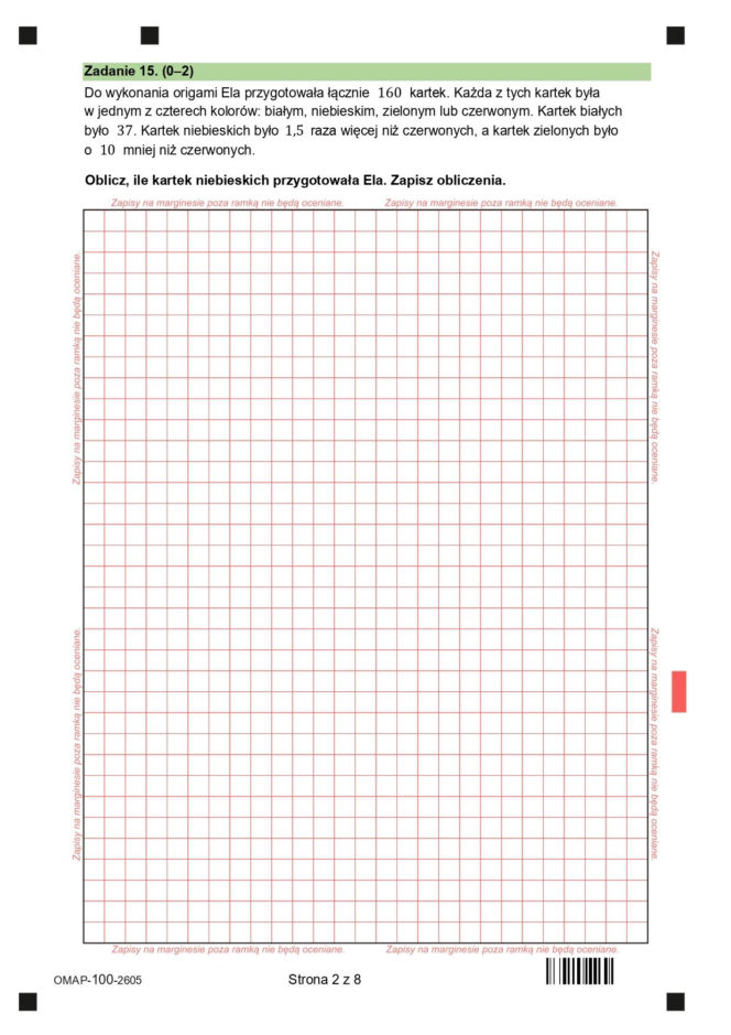 Egzamin ósmoklasisty z matematyki 2026 - Arkusze CKE