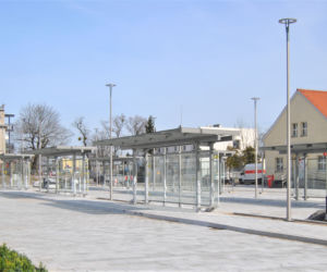 Remont przed dworcem PKP w Iławie - marzec 2020