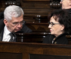 Msza za ofiary Smoleńska w Archikatedrze. Obecni Nawrocki i Kaczyńska