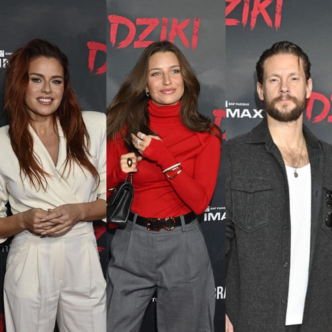 Tłum gwiazd na premierze filmu "Dziki"