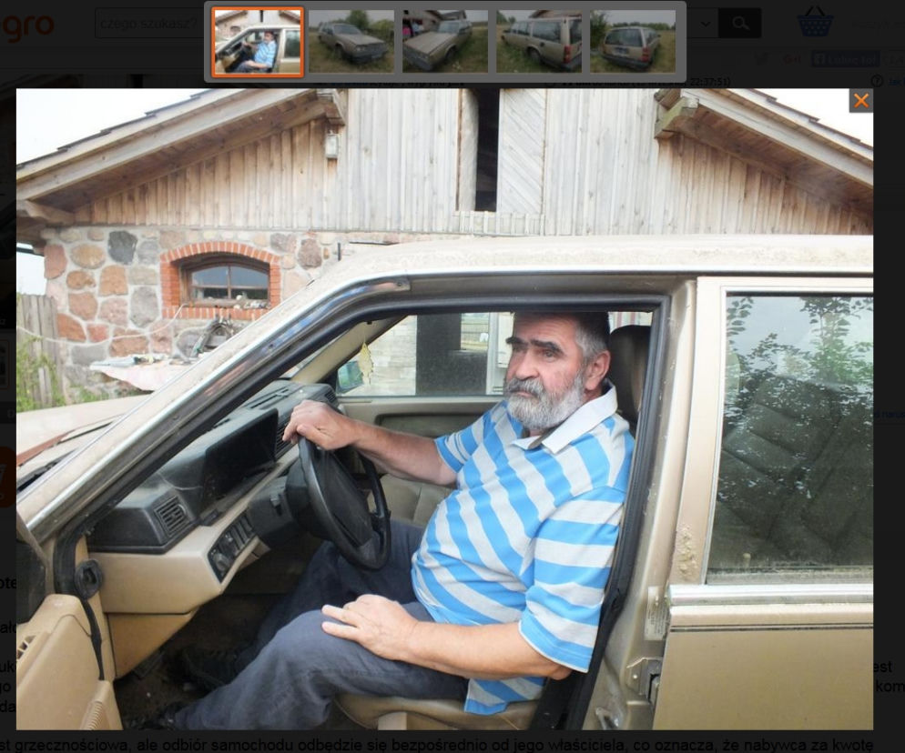 Volvo 740 kombi Janusza Rewińskiego na sprzedaż
