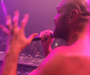 Tyson Fury na after party po wygranej z Wilderem