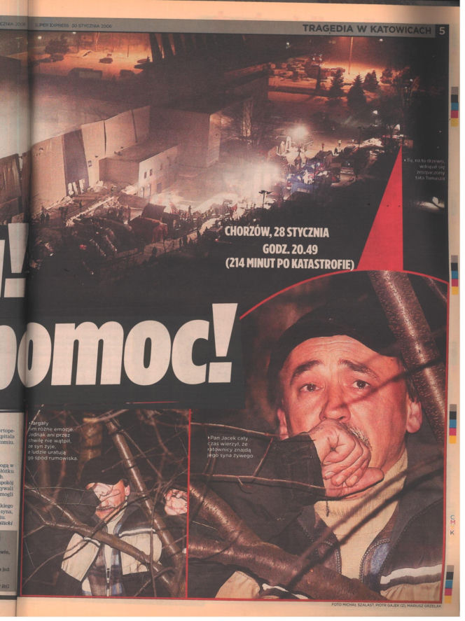 Zawalenie hali w Katowicach - archiwalne wydania "Super Expressu"