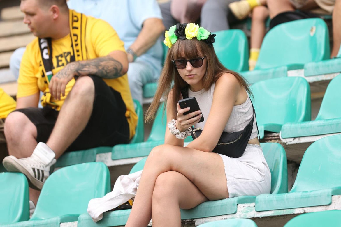 Kibice podczas meczu GKS Katowice - Radomiak Radom