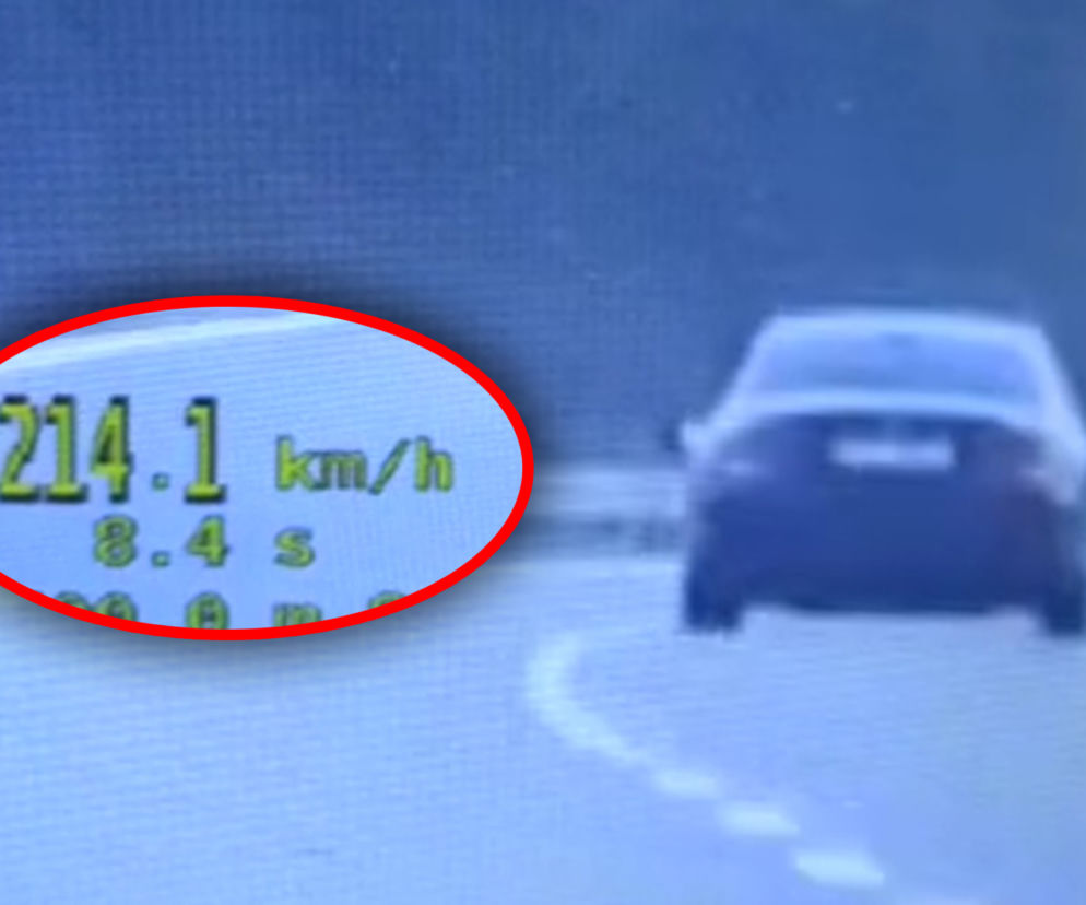 Jechała Mercedesem ponad 200 km/h