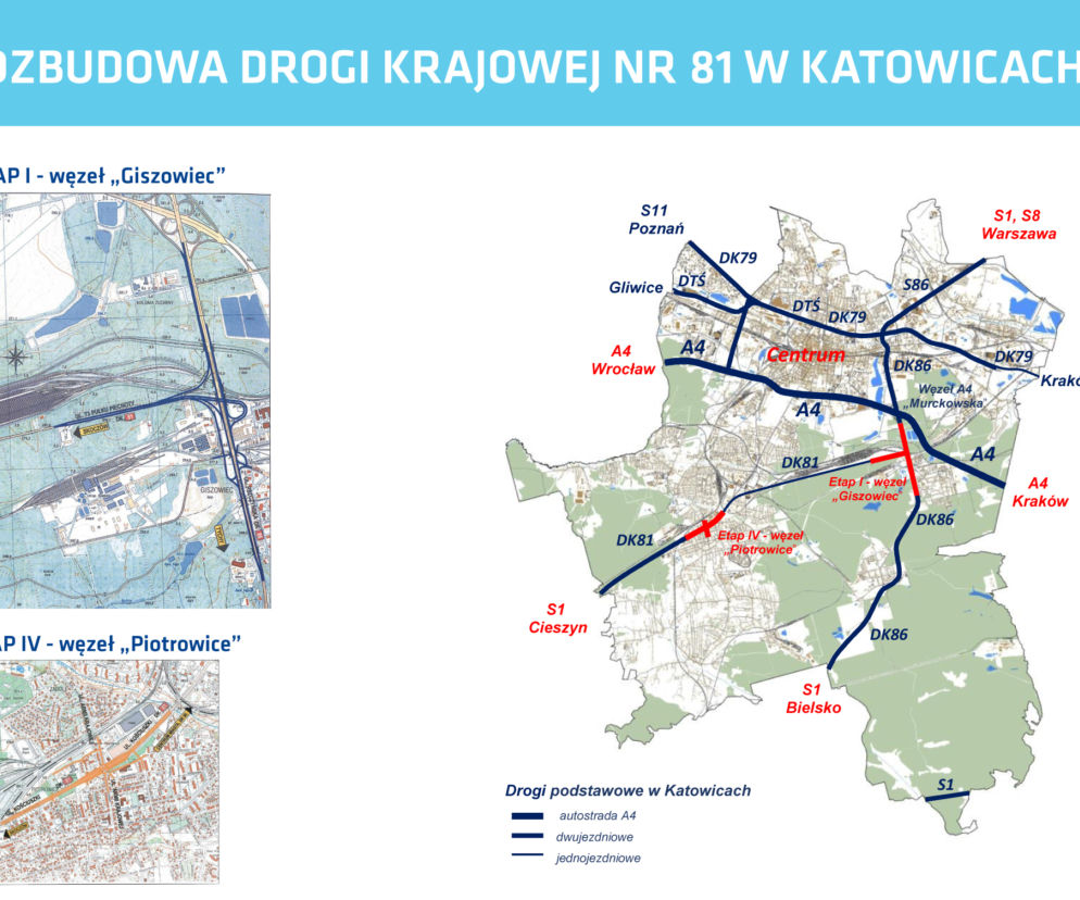Katowice: Rozpoczyna się przebudowa węzła drogowego w Giszowcu