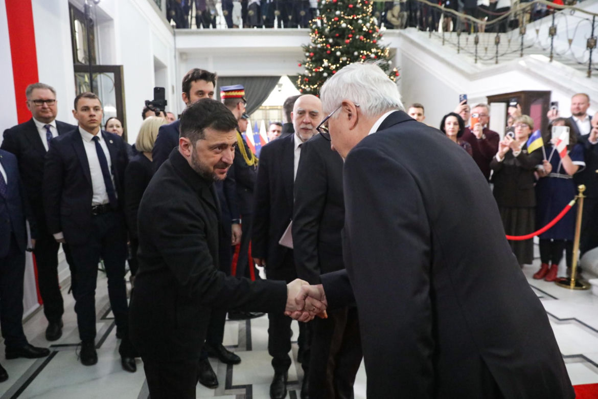 Wołodymyr Zełenski w polskim Sejmie