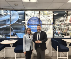 Konrad Gołota podczas wizyty w USA