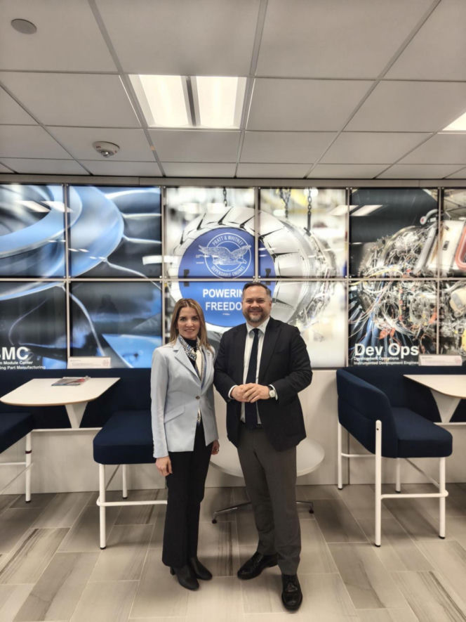 Konrad Gołota podczas wizyty w USA