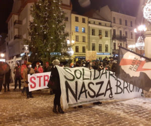Protest na ulicach Torunia 28 stycznia