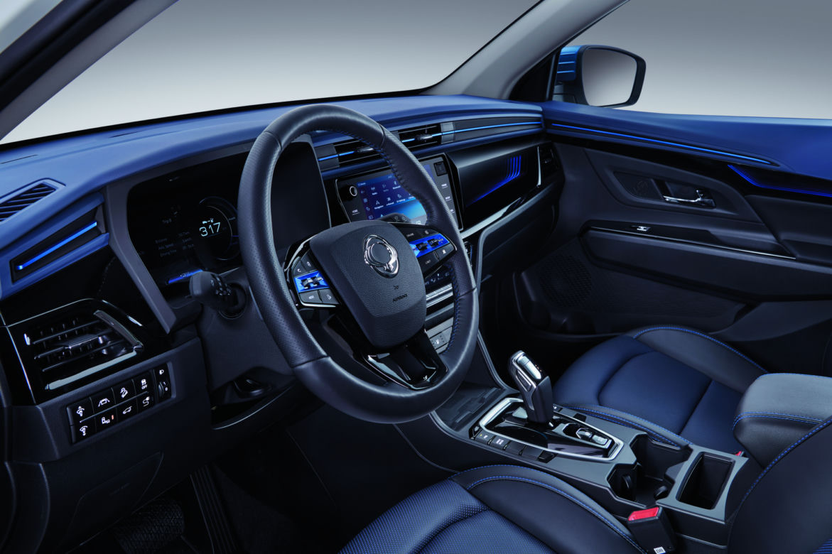 SsangYong Korando e-Motion - wnętrze
