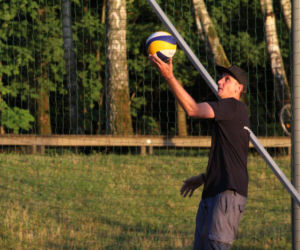 Trening Indykpolu AZS Olsztyn na plaży
