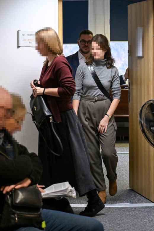 Katarzyna Wajda i Mateusz Wajda w sądzie