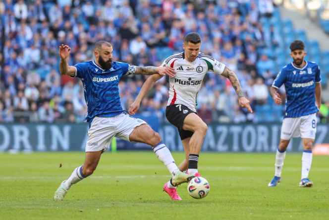 Lech Poznań - Legia Warszawa: Zdjęcia kibiców i zawodników z meczu 30. kolejki PKO BP Ekstraklasy