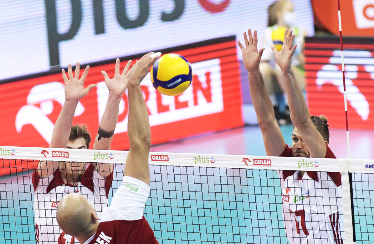 Siatkówka, sparing reprezentacji Polski, Team Michał, Team Fabian, siatkarze, Karol Kłos, Bartosz Kurek, Tomasz Fornal