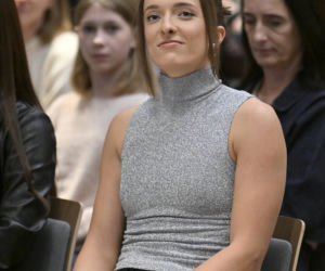 Iga Świątek i Daria Abramowicz na konferencji