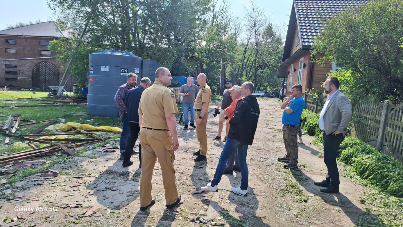 Trwa liczenie strat po nocnych nawałnicach w powiecie kraśnickim