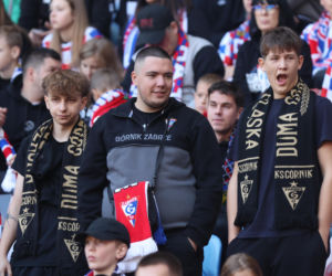 Zdjęcia kibiców i zawodników z derbów Górnego Śląska