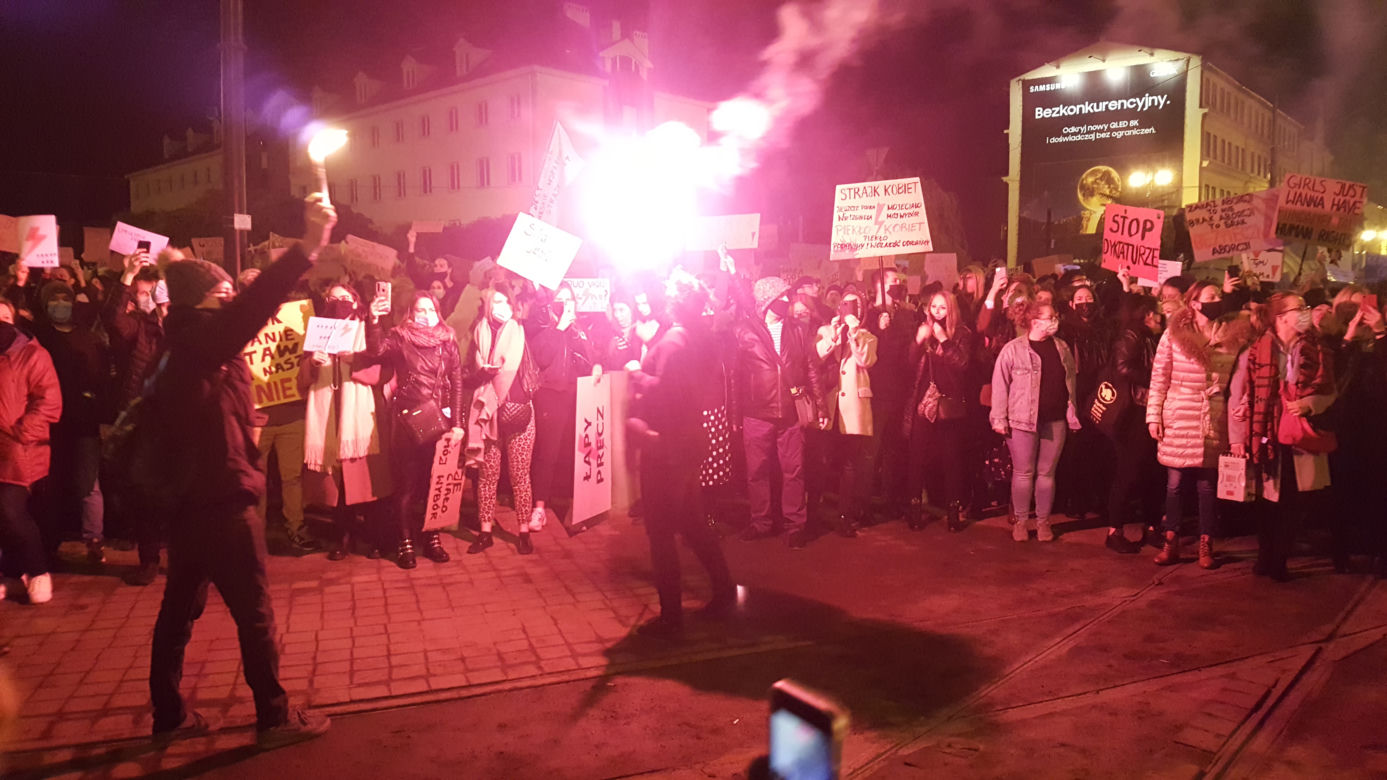 Protest w centrum Bydgoszczy