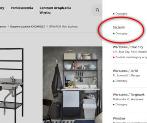 Drobna usterka na stronie IKEA wzbudziła spore zainteresowanie wśród mieszkańców Szczecina