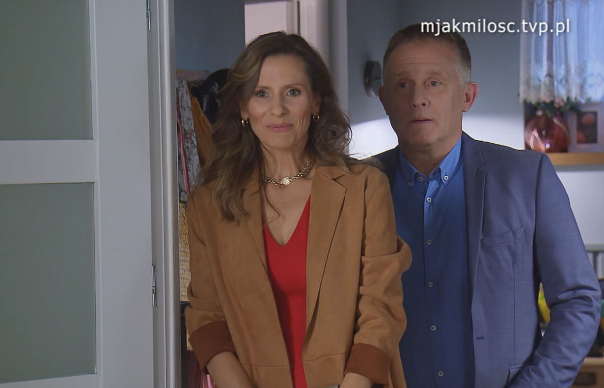 M jak miłość, odc. 1704:Artur Rogowski (Robert Moskwa), Ewa Kalinowska (Anna Kerth)