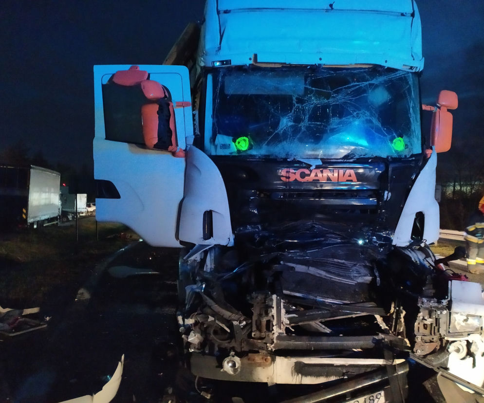 Wypadek na trasie 86 w Będzinie