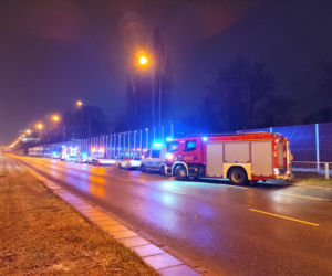Zderzenie trzech aut na Wale Miedzeszyńskim
