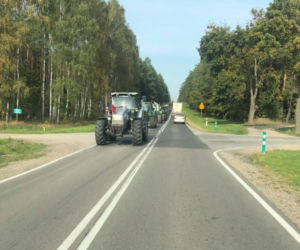 Strajk rolników w woj. podlaskim