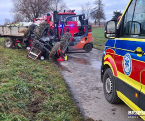 Tragiczny wypadek w Dobrocieszu. Nie żyje 25-latek przygnieciony przez ciągnik