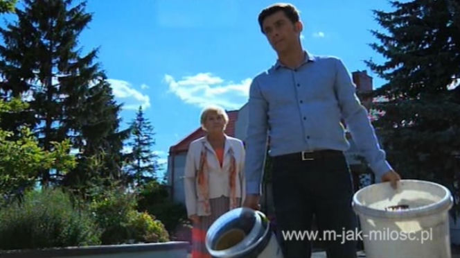 M jak miłość odc. 1170. Barbara (Teresa Lipowska), Marek (Kacper Kuszewski)