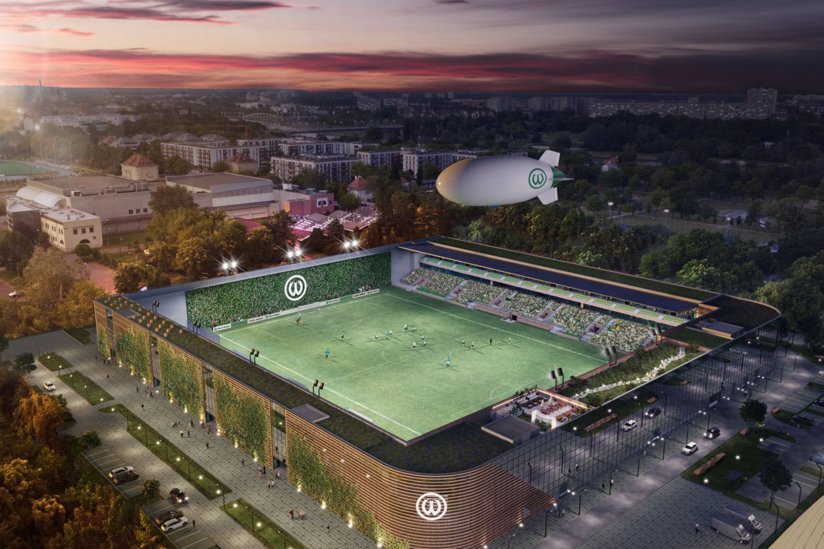 Warta Poznań zaprezentowała wizualizację nowego stadionu. Robi wrażenie