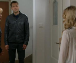 M jak miłość odc. 1075. Tomek (Andrzej Młynarczyk), Dorota (Katarzyna Żak), Joanna (Barbara Kurdej-Szatan)